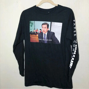 The Office Michael Scott "That's What She Said" Long Sleeve Tee Medium